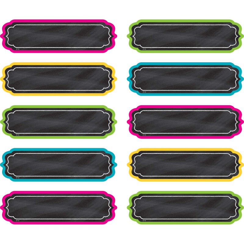 Teacher Created Resources Chalkboard Brights Labels (TCR20871) - Image 1
